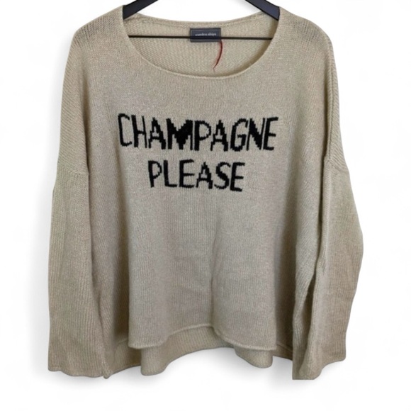 ✨ Wooden Ships “Champagne Please” Mohair Blend Sweater  – XS ✨ - Picture 1 of 15